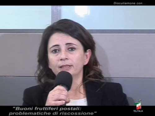 Intervista televisiva sui problemi nella riscossione dei buoni fruttiferi postali